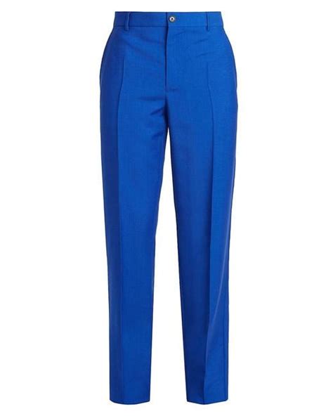 versace blue trousse|Versace formal trousers.